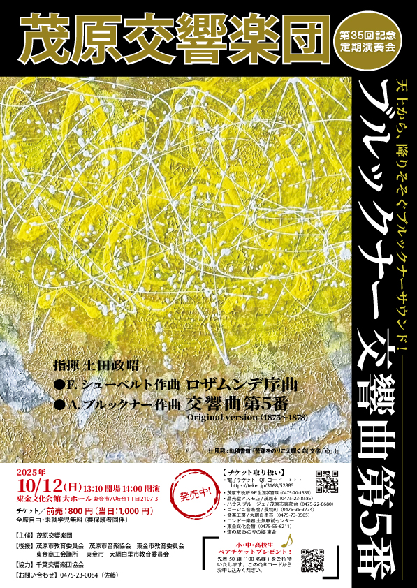 茂原交響楽団ｰ愛称はM響茂原交響楽団 第35回記念定期演奏会のフライヤー画像